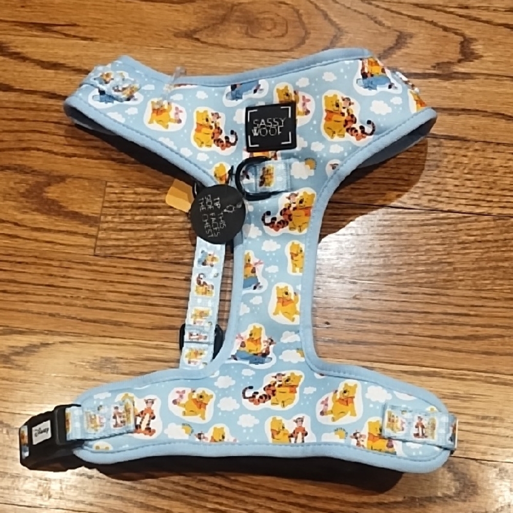 Blue Cartoon Dog Harness